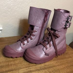 Palladium kids leather boots Unisex
